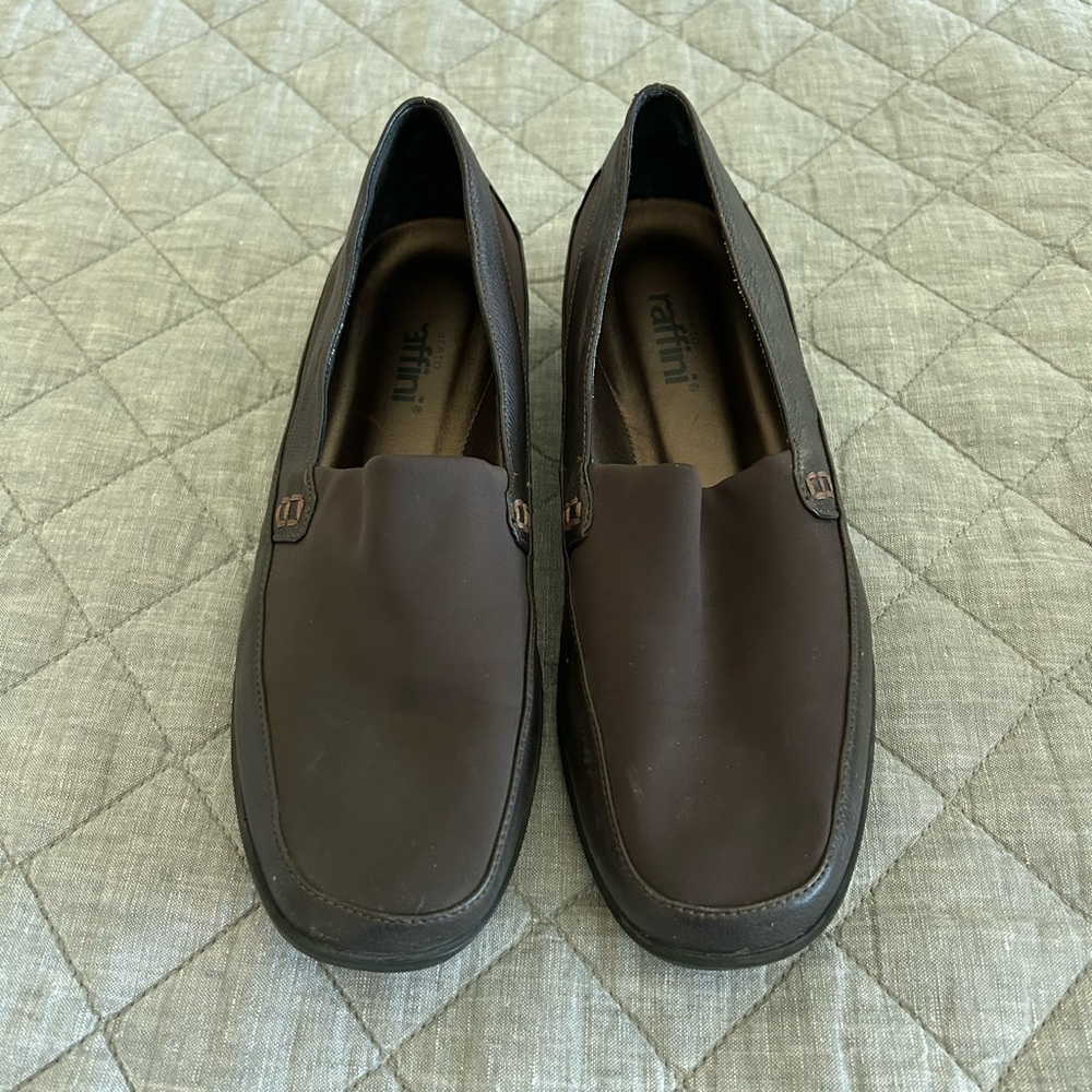 Umberto Raffini Brown Loafers Slip-On Shoes